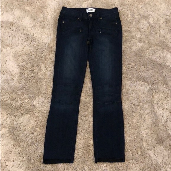 Paige Moto Zipper Detail Midlake Skinny Jean - Picture 1 of 8